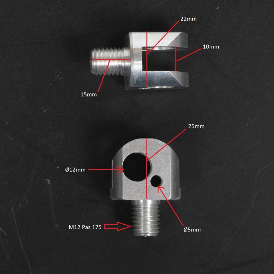 Chape de repose pied Générique pour moto Suzuki 600 Bandit 1995-2004 Neuf