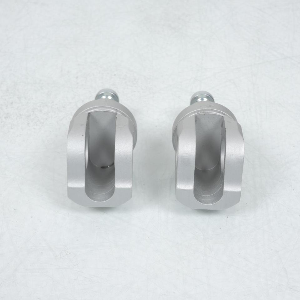 Paire chape repose pied avant Lightech pour moto Kawasaki 1000 Zx-10 R Ninja 2008 à 2020 FTP004SIL Neuf