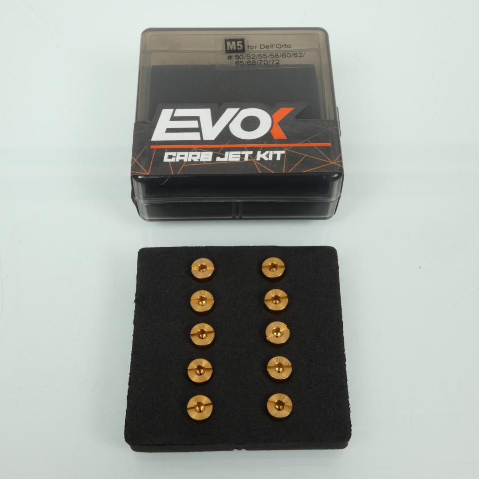 Boîte 10 gicleur principal carburateur Dellorto SHA 50 à 72 EVOK pour moto Neuf