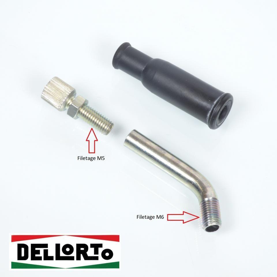 Pièce de carburateur Dellorto pour Deux roues Dellorto PHF 53038--78 / tube passe-câble Neuf