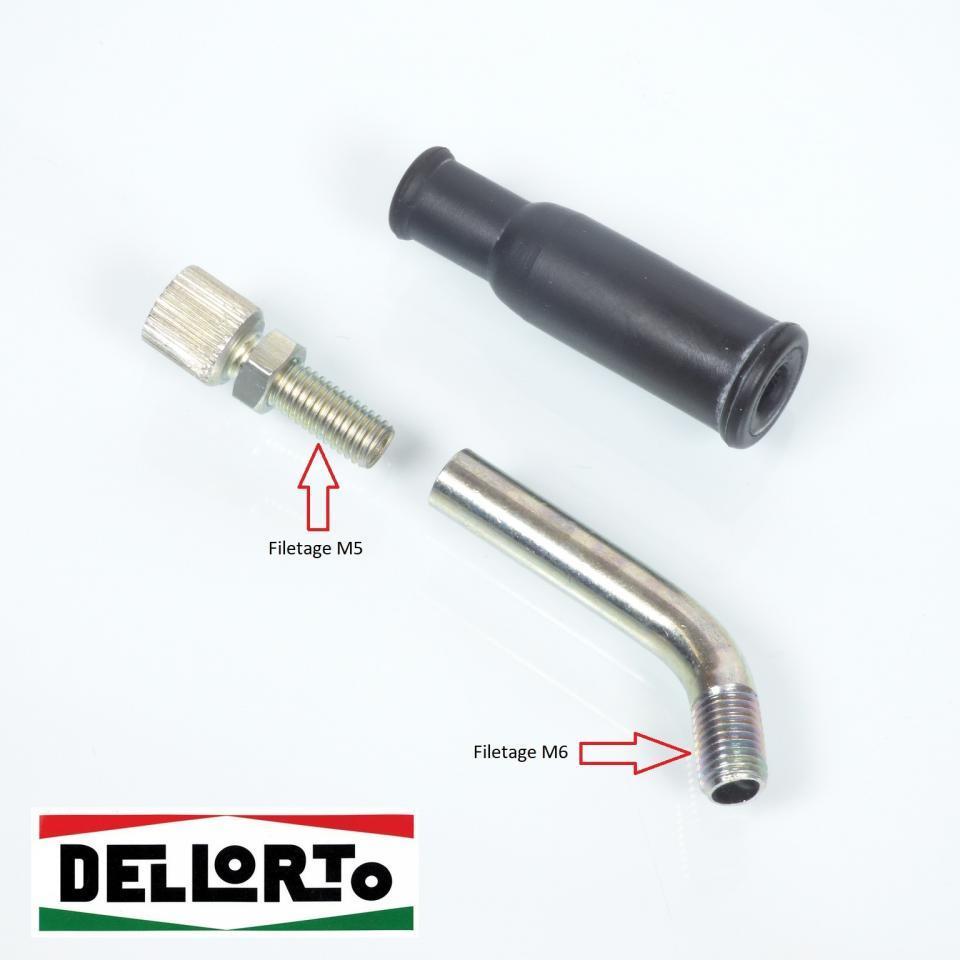 Pièce de carburateur Dellorto pour Deux Roues Dellorto PHBE 53038--78 / tube passe-câble Neuf