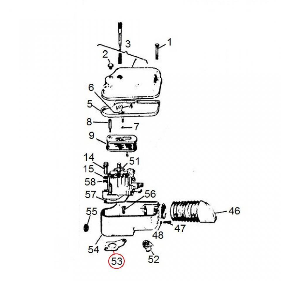 Pièce de carburateur RMS pour scooter Piaggio 125 Vespa Rally 1965-1976 131079 Neuf