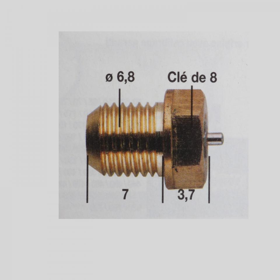 Pointeau et siège de pointeau 1.2 VM15/172-1.2 pour carburateur Mikuni VM18 VM20