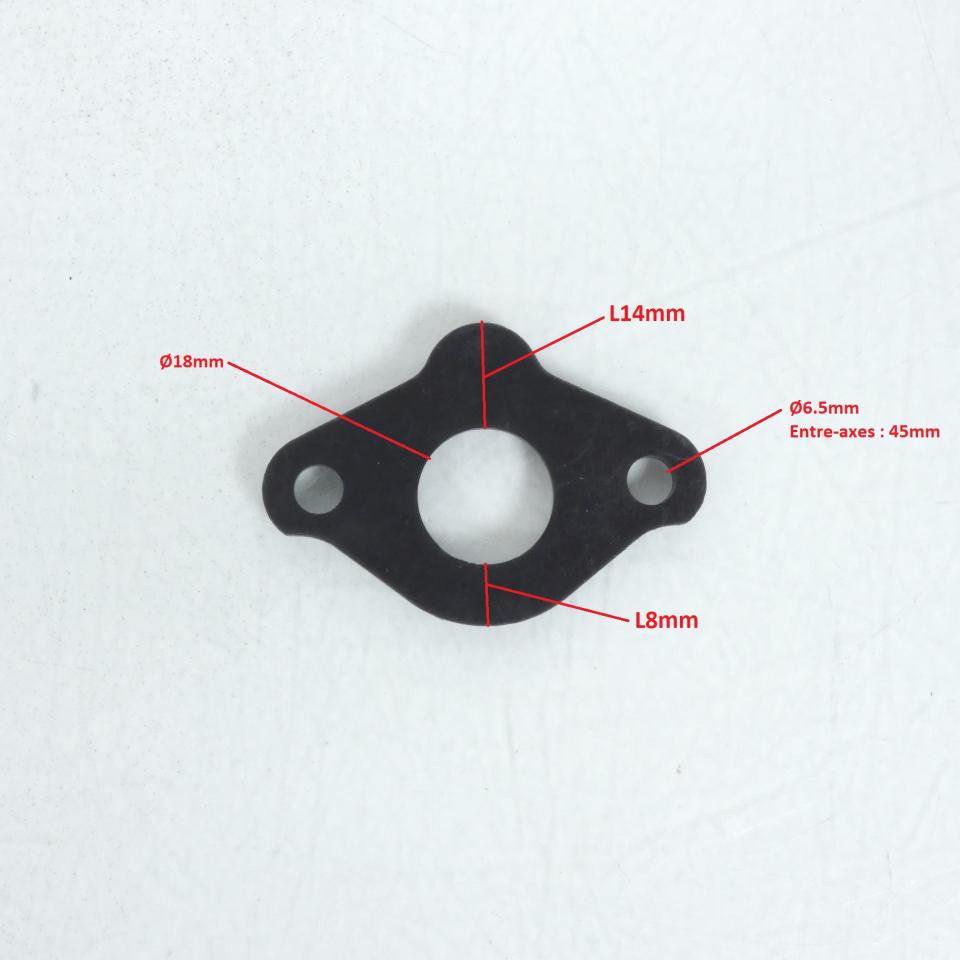 Cale isolante 3mm pipe admission pour scooter Peugeot 50 Kisbee 4T 790081 Neuf