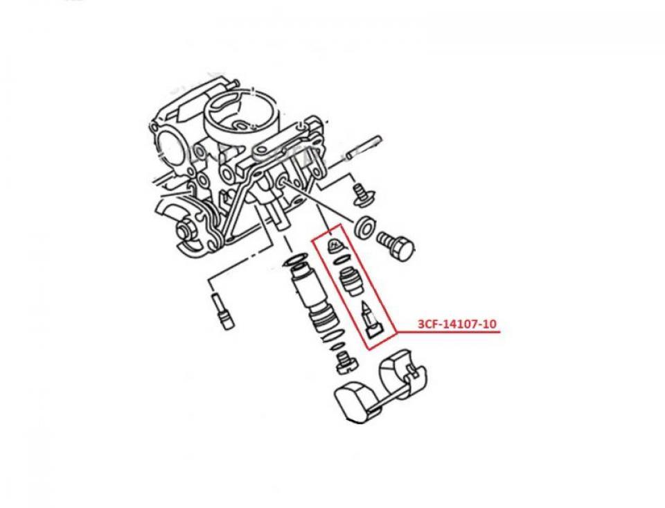 Kit pointeau + siège 1.0 pour moto Yamaha 250 Virago 1995-04 3CF-14107-10 Neuf