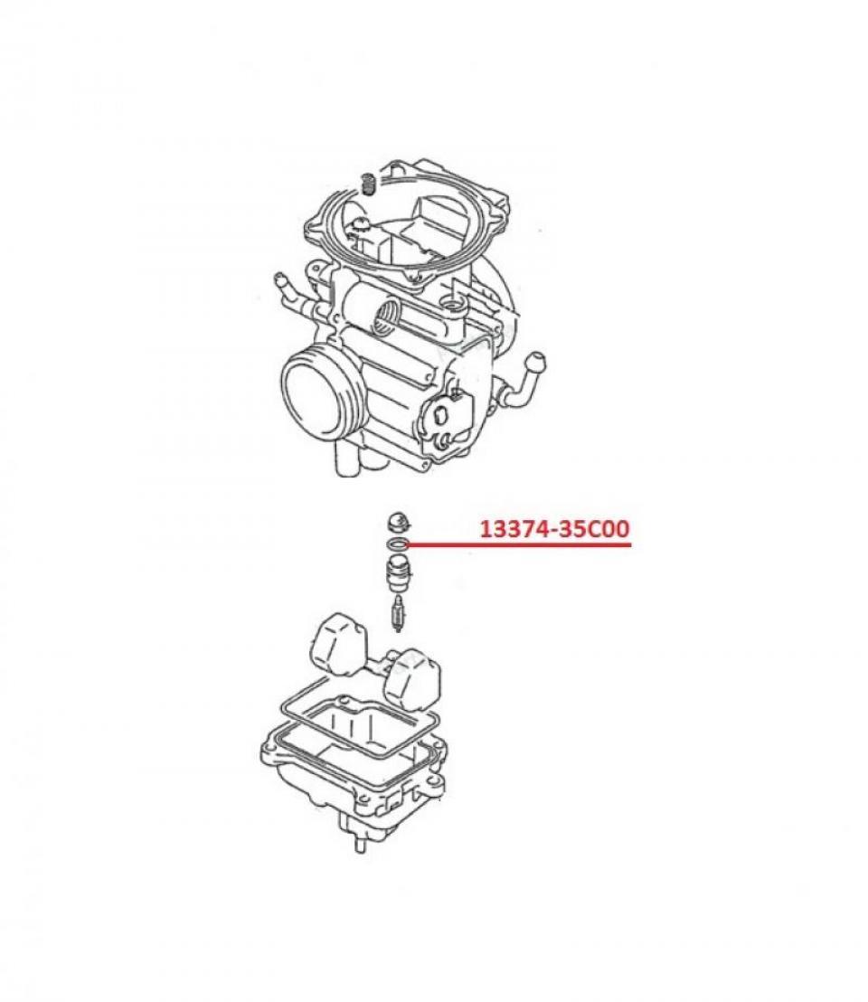 Joint torique siège de pointeau 13374-35C00 pour moto Suzuki 250 SP 1982 à 1983 Neuf