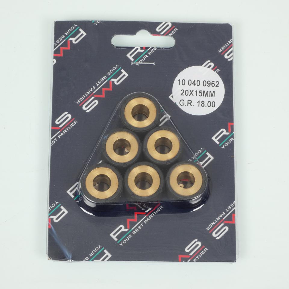 Galet rouleau de variateur RMS 20x15 18Grs pour scooter Neuf