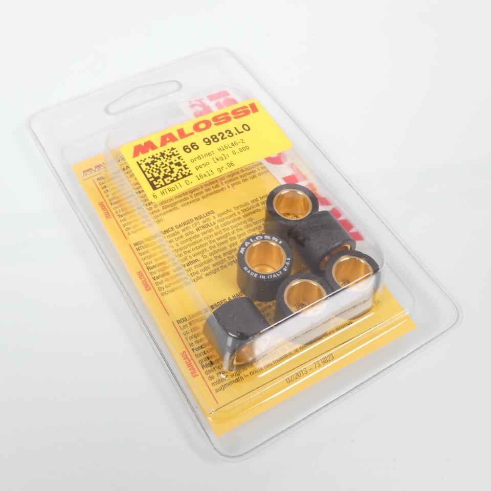 Galet rouleau de variateur Malossi pour Scooter Baotian 50 Bt49Qt 4T Avant 2017 16x13 6Grs / 66 9823.L0 Neuf