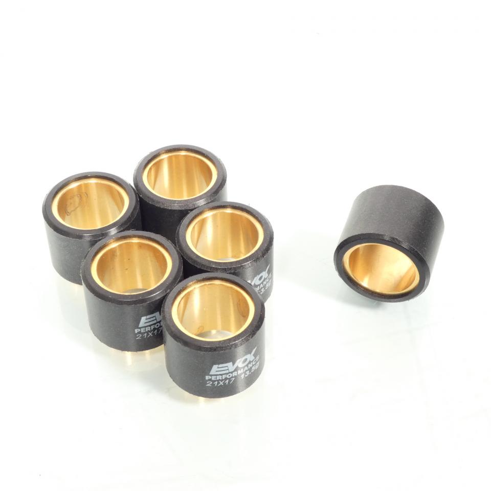 Galet rouleau de variateur EVOK pour scooter Piaggio 300 GTS ie Super 2008 à 2017 21x17 13.5Grs 100480119 Neuf