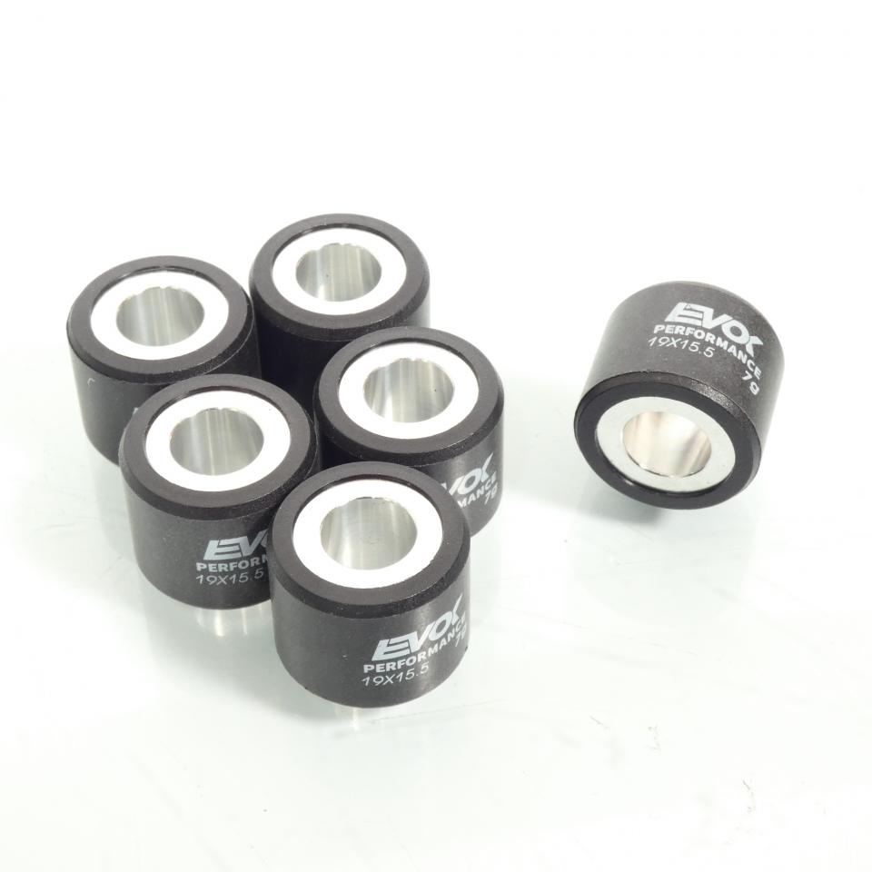 Galet rouleau de variateur EVOK pour scooter Piaggio 50 ZIP 2000 à 2004 19x15.5 7Grs / 100480064 Neuf