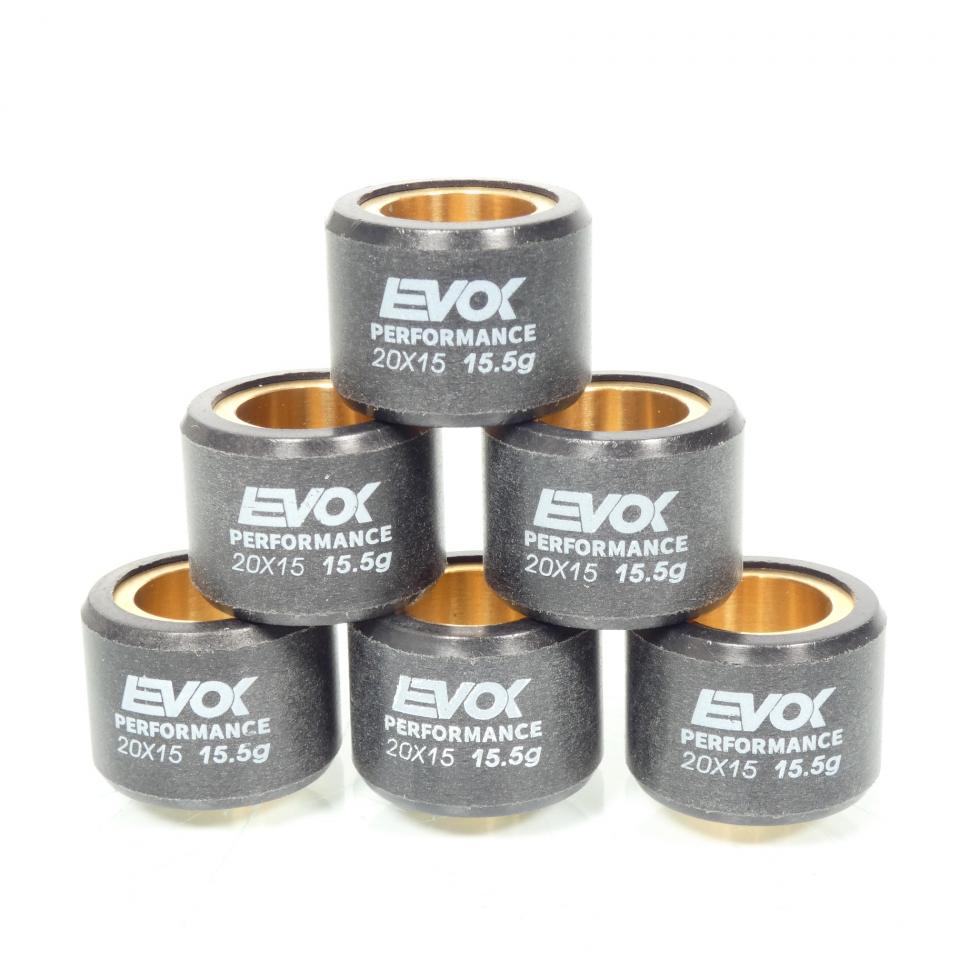 Galet rouleau de variateur EVOK pour scooter Honda 125 PCX 2010 à 2020 20x15 15.5Grs 100480100 Neuf