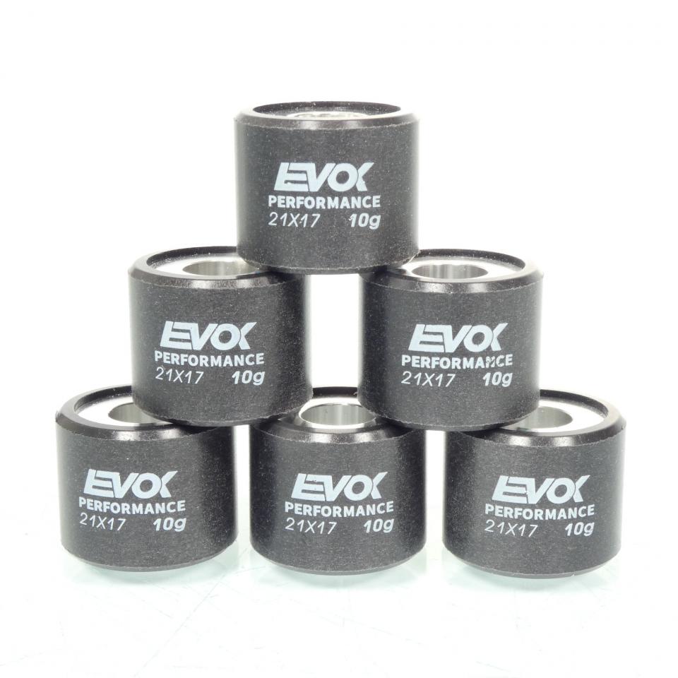 Galet rouleau de variateur EVOK pour scooter Piaggio 300 Beverly 2009 à 2010 21x17 10Grs 100480114 Neuf