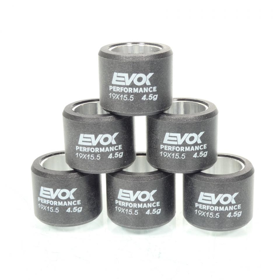 Galet rouleau de variateur EVOK pour scooter Piaggio 50 ZIP 2000 à 2020 19x15.5 4.5Grs 100480056 Neuf