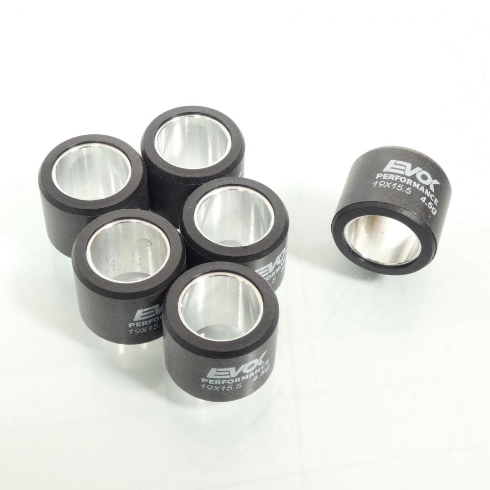 Galet rouleau de variateur EVOK pour scooter Piaggio 50 ZIP 2000 à 2020 19x15.5 4.5Grs 100480056 Neuf