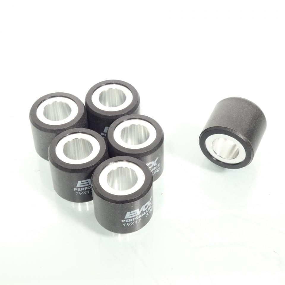 Galet rouleau de variateur EVOK pour scooter Piaggio 125 Beverly 2000 à 2017 19x17 7.5Grs / 100480072 Neuf