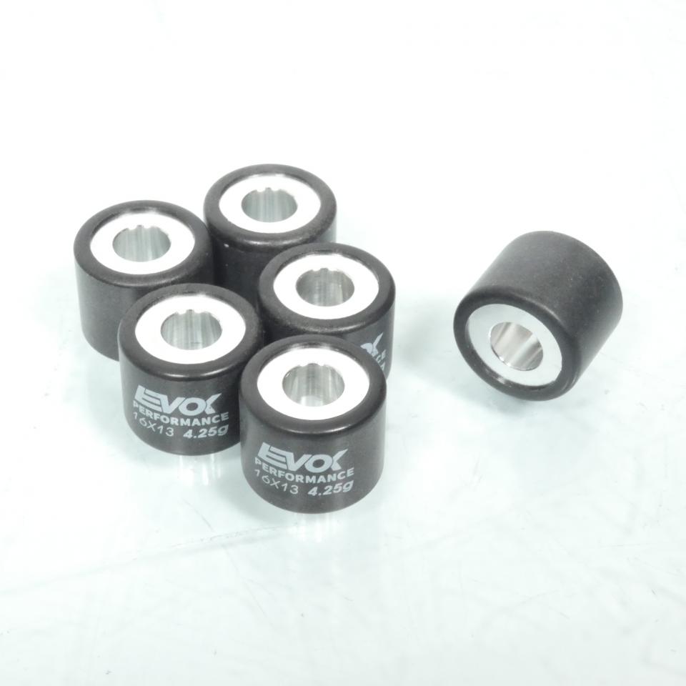 Galet rouleau de variateur EVOK pour mobylette Peugeot 50 103 FOX 2017 16x13 4.25Grs / 100480022 Neuf