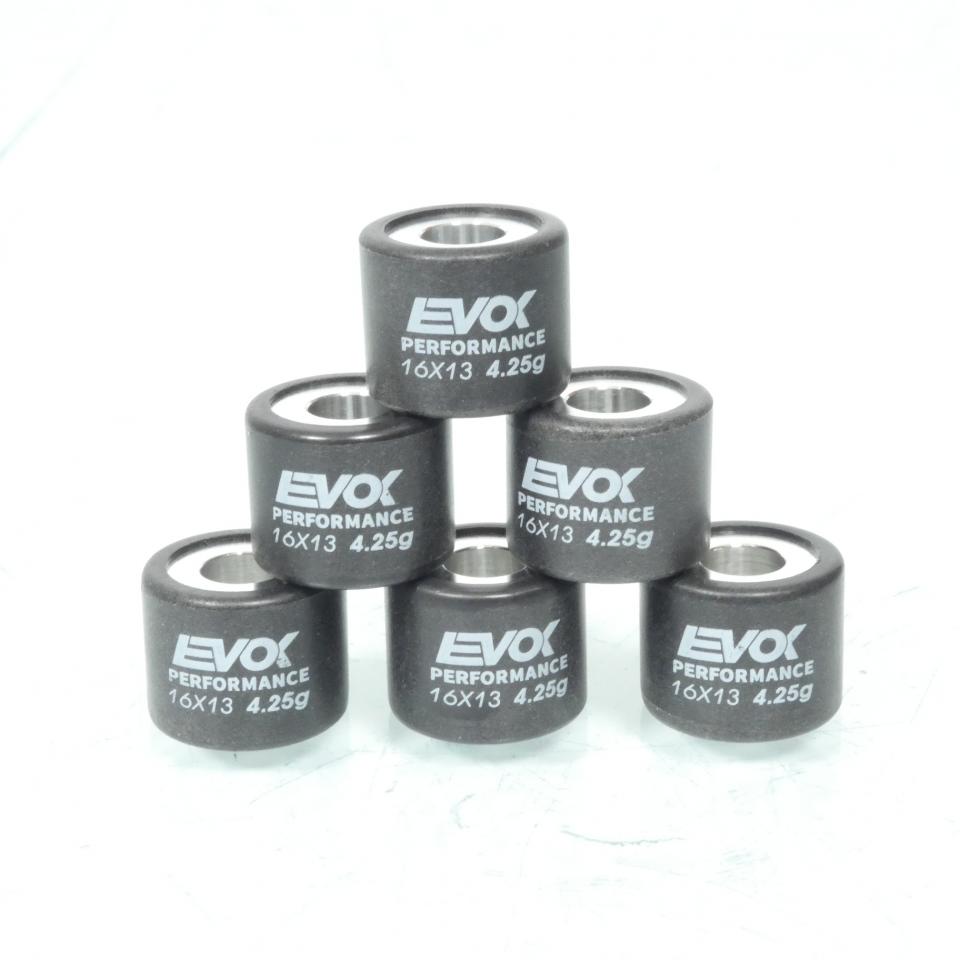 Galet rouleau de variateur EVOK pour mobylette Peugeot 50 103 FOX 2017 16x13 4.25Grs / 100480022 Neuf