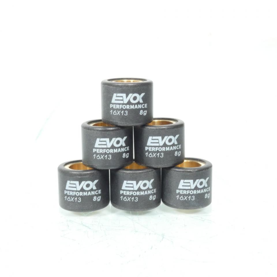 Galet rouleau de variateur EVOK pour scooter Piaggio 50 Typhoon 1994 à 1998 16x13 8Grs / 100480031 Neuf