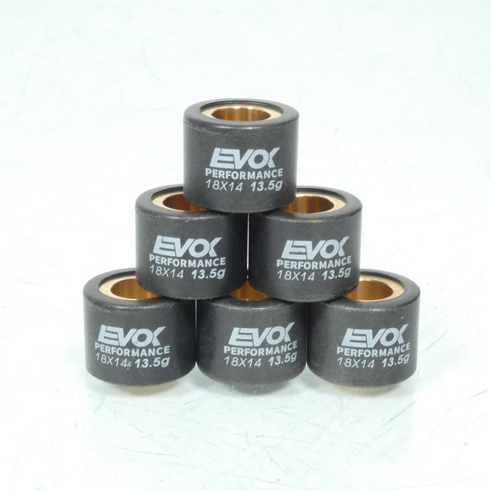 Galet rouleau de variateur EVOK pour scooter Sym 125 GTS 2006 à 2008 18x14 13.5Grs / 100480048 Neuf