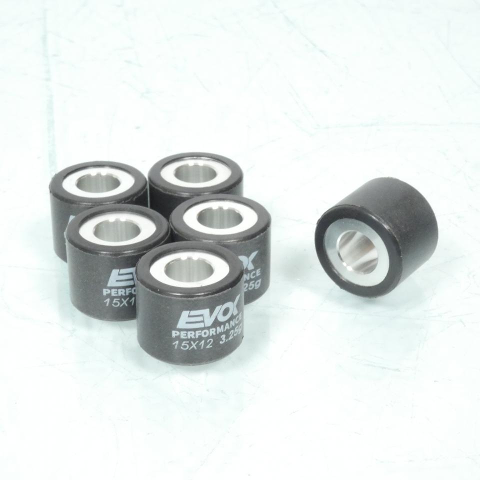 Galet rouleau de variateur EVOK pour scooter Malaguti 50 F12 Phantom 15x12 3.25Grs / 100480001 Neuf
