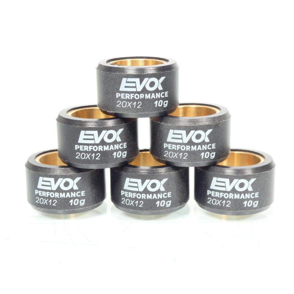 Galet rouleau de variateur EVOK pour scooter Yamaha 125 Majesty 1998 à 2017 20x12 10Grs / 100480086 Neuf