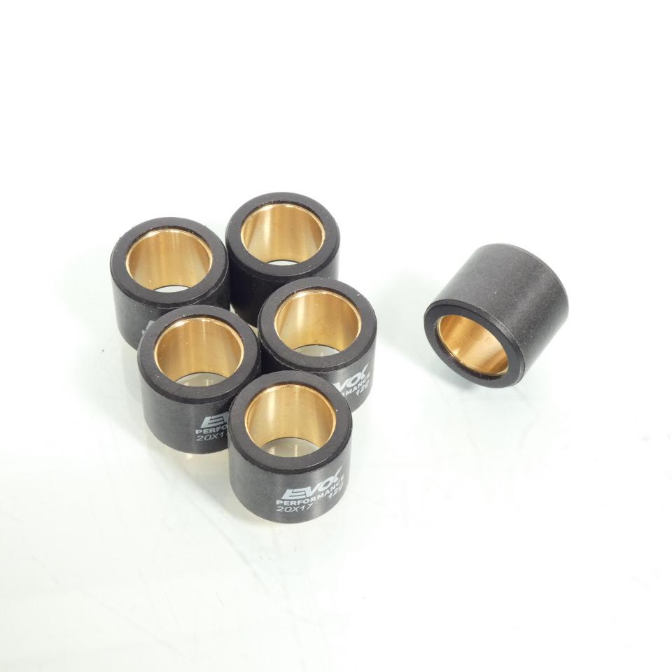 Galet rouleau de variateur EVOK pour scooter Piaggio 125 Fly 2005 à 2017 20x17 12Grs / 100480108 Neuf