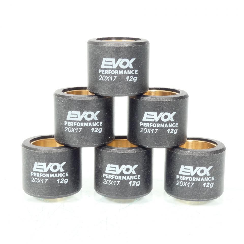 Galet rouleau de variateur EVOK pour scooter Piaggio 125 Fly 2005 à 2017 20x17 12Grs / 100480108 Neuf