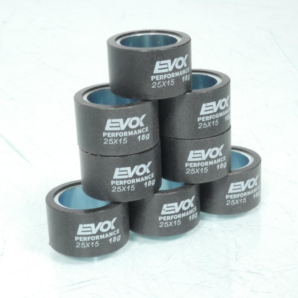 Galet rouleau de variateur EVOK pour scooter Yamaha 400 Majesty 2009 à 2011 25x15 18Grs / 100480144 Neuf