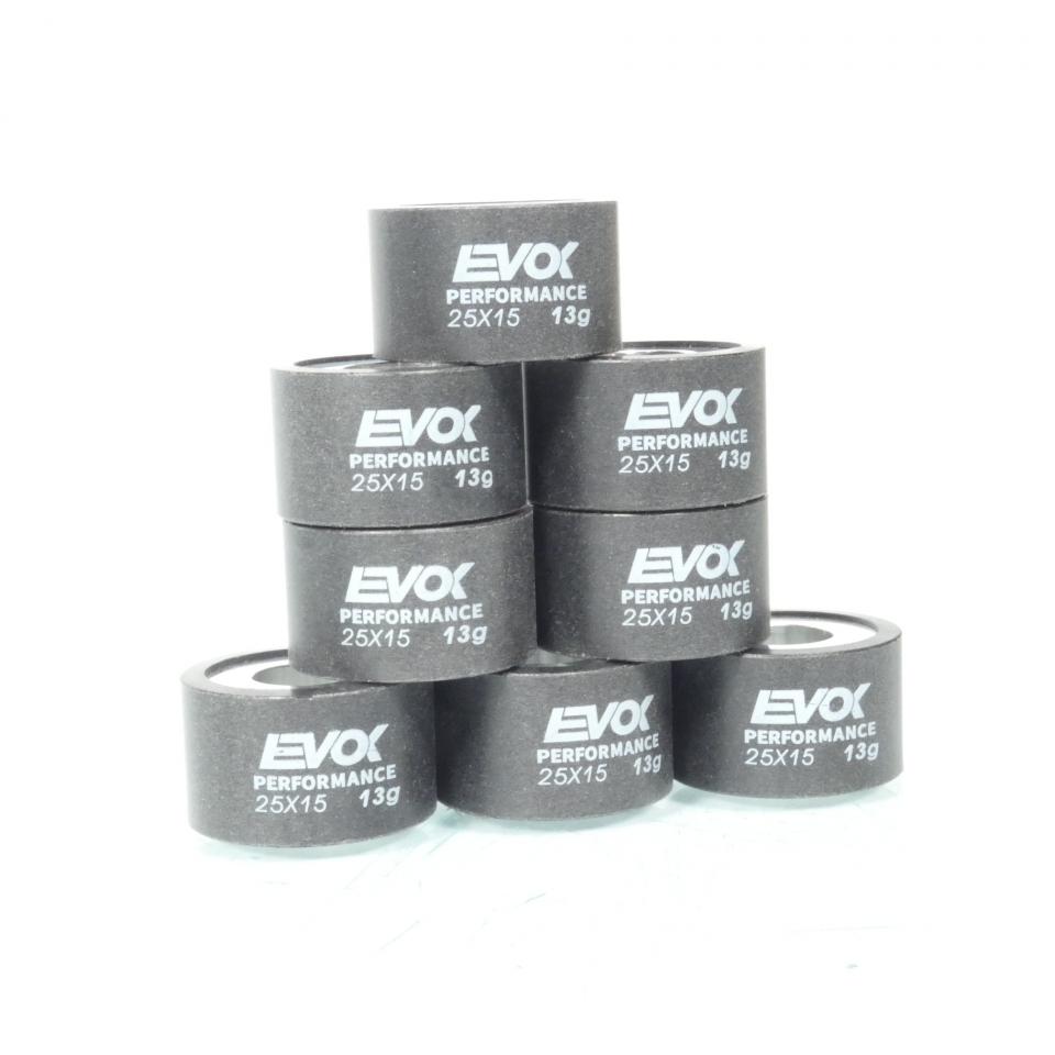 Galet rouleau de variateur EVOK pour scooter Yamaha 500 T-Max White Max 2010 25x15 13Grs / 100480140 Neuf