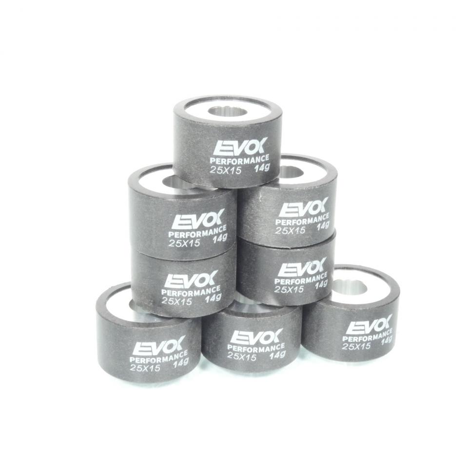 Galet rouleau de variateur EVOK pour maxi scooter Yamaha 530 Xp T-Max 2012 à 2013 25x15 14Grs / 100480141 Neuf