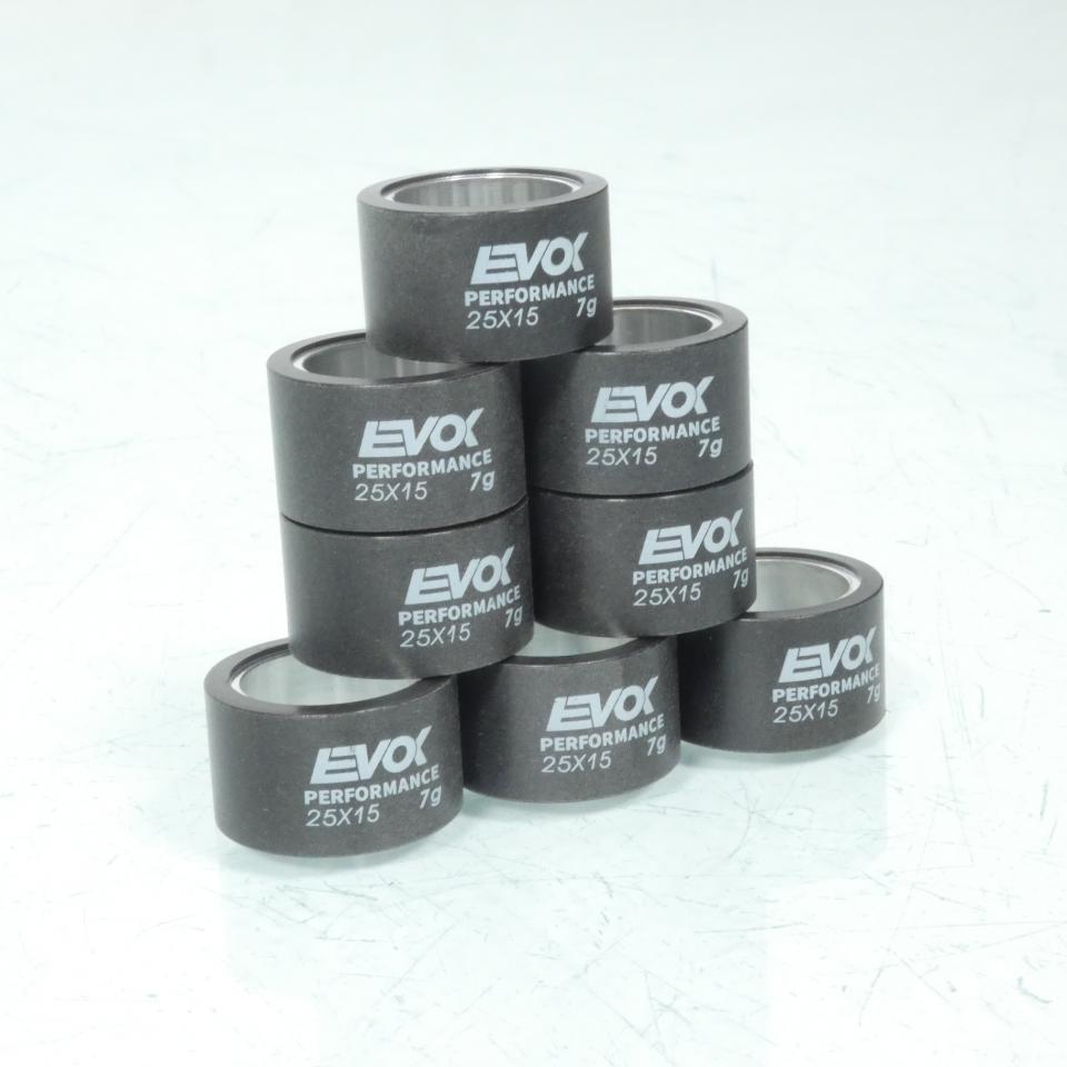 Galet rouleau de variateur EVOK pour scooter Yamaha 500 T-Max Abs 2008 à 2011 25x15 7Grs / 100480135 Neuf