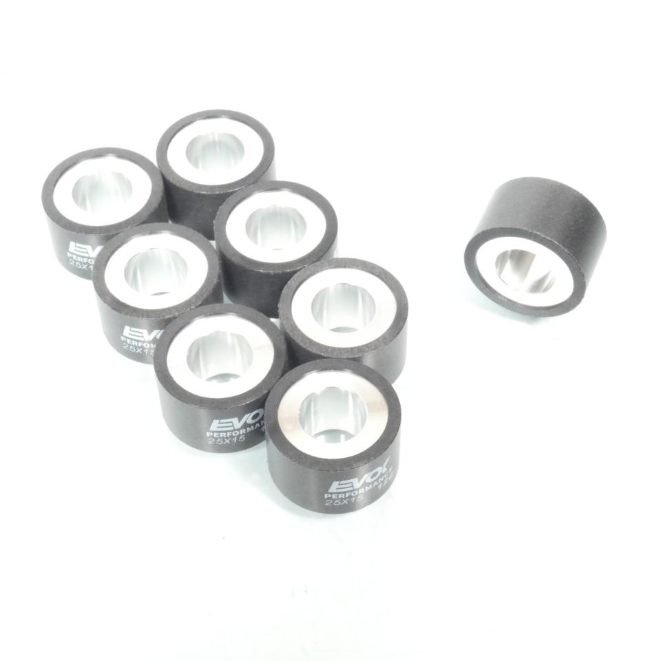 Galet rouleau de variateur EVOK pour scooter Yamaha 500 T-Max 2009 à 2011 25x15 12Grs / 100480139 Neuf