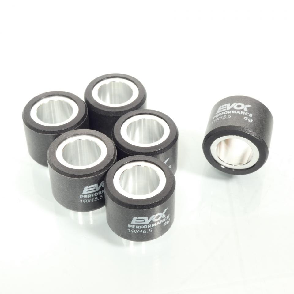 Galet rouleau de variateur EVOK pour scooter Gilera 50 Runner 2000 à 2020 19x15.5 6Grs / 100480062 Neuf