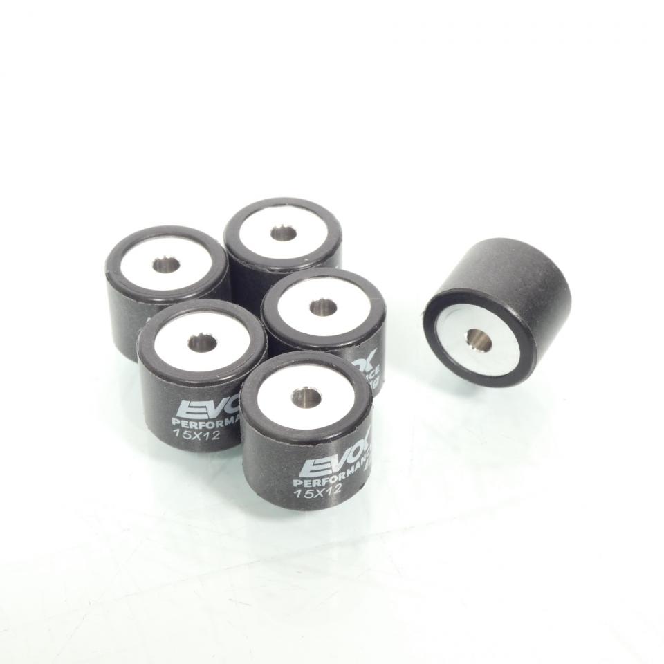 Galet rouleau de variateur EVOK pour scooter MBK 50 Spirit 15x12 4Grs / 100480004 Neuf