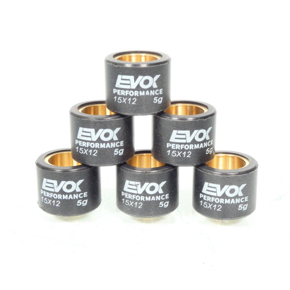 Galet rouleau de variateur EVOK pour scooter Malaguti 50 F12 Phantom 15x12 5Grs / 100480008 Neuf