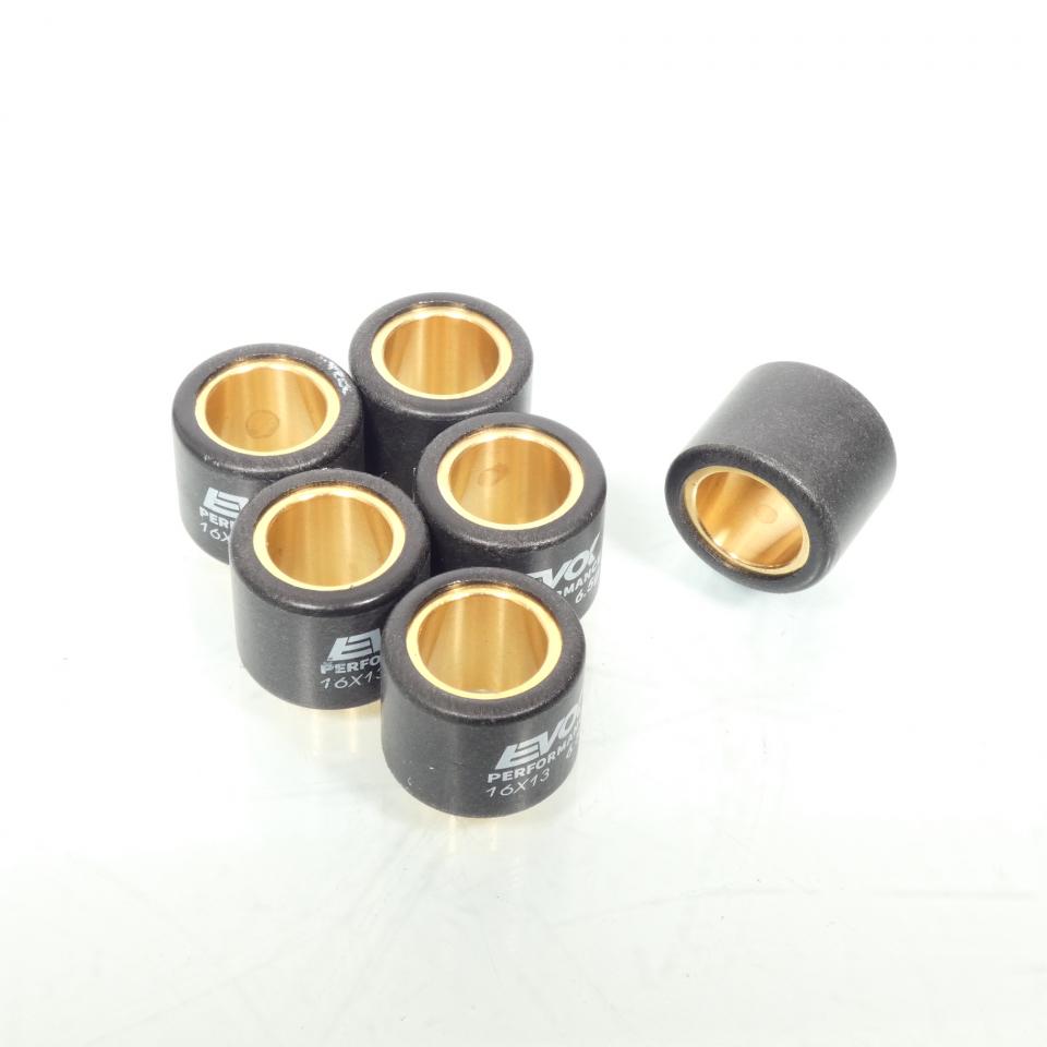 Galet rouleau de variateur EVOK pour scooter Peugeot 50 Trekker 2017 16x13 6.5Grs / 100480028 Neuf