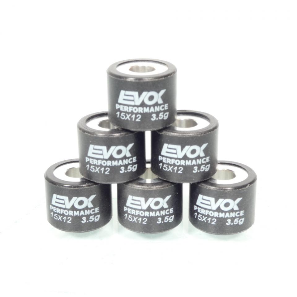 Galet rouleau de variateur EVOK pour scooter MBK 50 Stunt 2020 15x12 3.5Grs / 100480002 Neuf