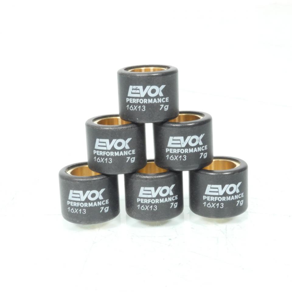 Galet rouleau de variateur EVOK pour scooter Peugeot 50 TKR 2000 à 2003 16x13 7Grs / 100480029 Neuf