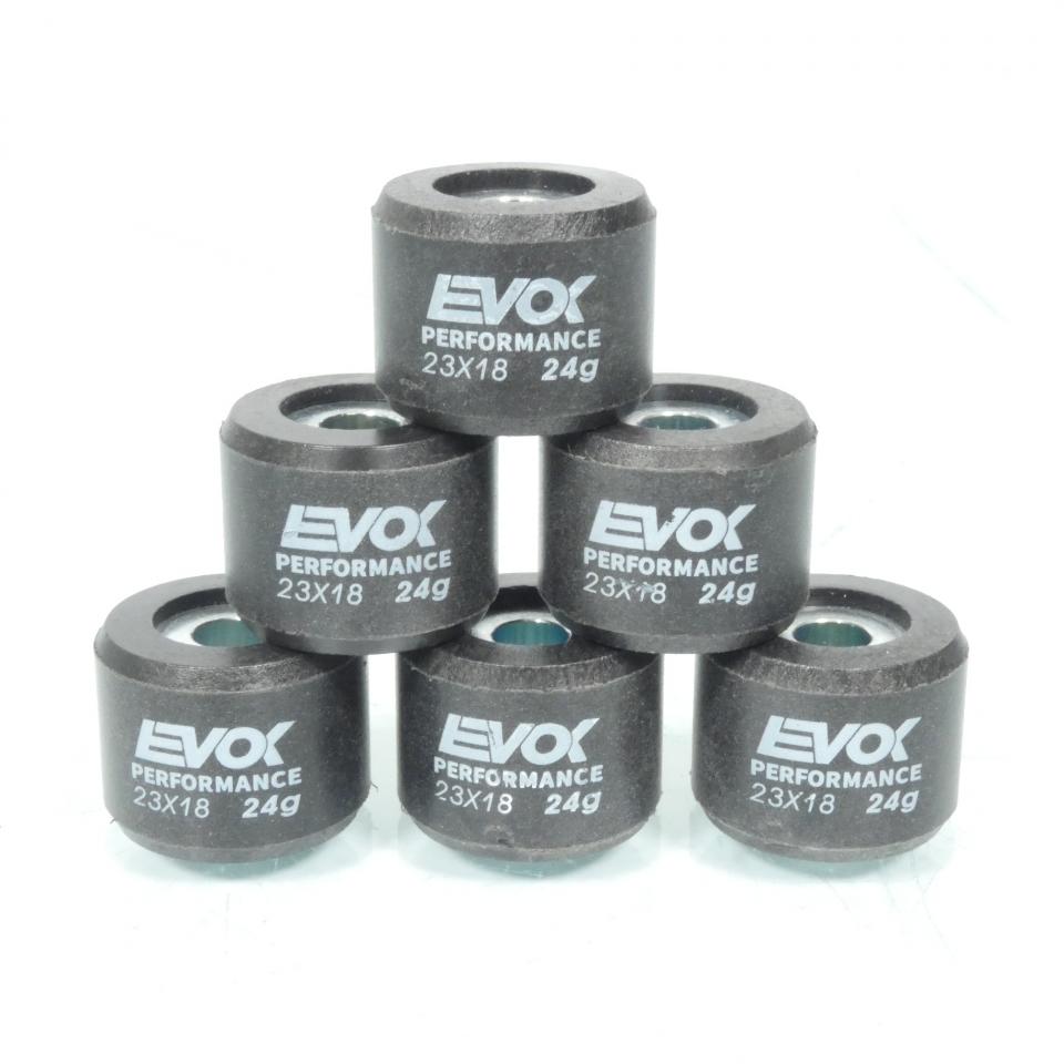 Galet rouleau de variateur EVOK pour scooter Piaggio 250 X9 2000 à 2001 23x18 24Grs / 100480132 Neuf