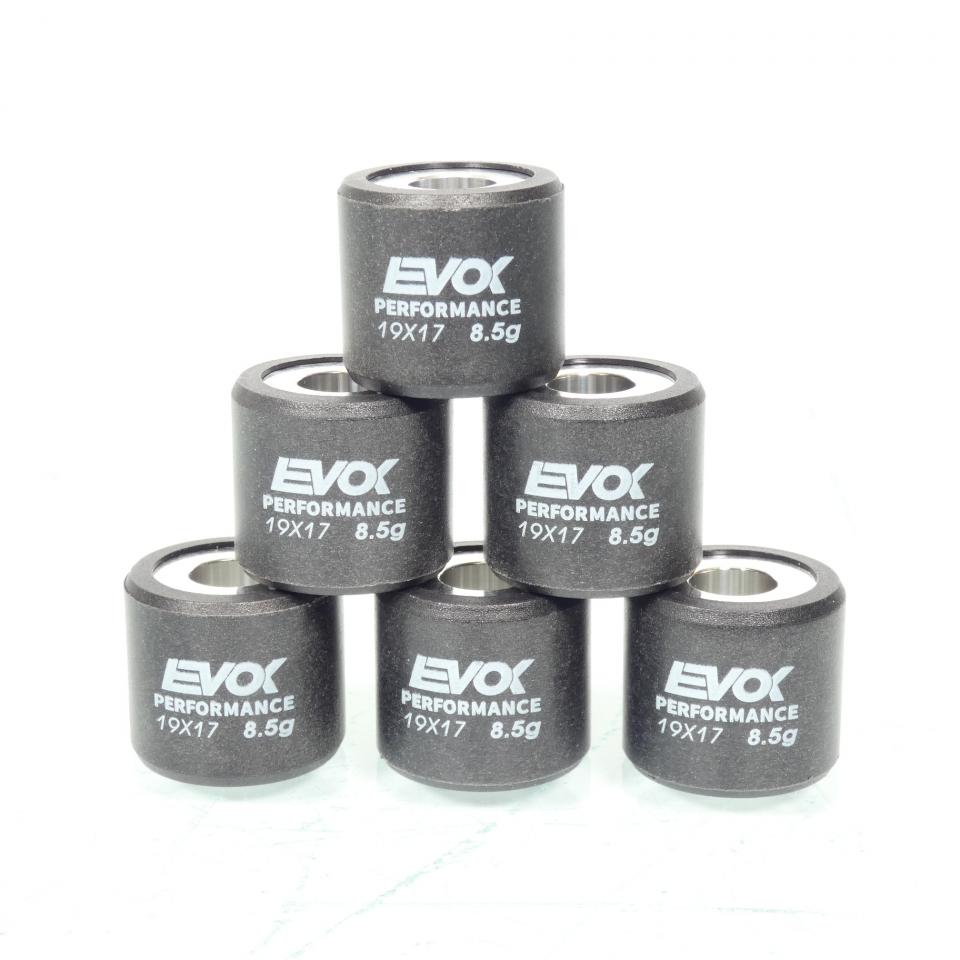 Galet rouleau de variateur EVOK pour scooter Piaggio 125 Beverly 2000 à 2017 19x17 8.5Grs / 100480074 Neuf