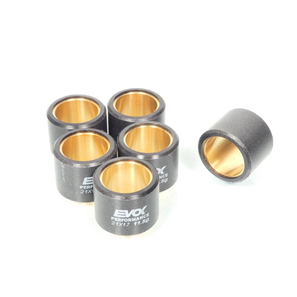 Galet rouleau de variateur EVOK pour scooter Derbi 250 GP1 2006 à 2007 21x17 11.5Grs / 100480116 Neuf