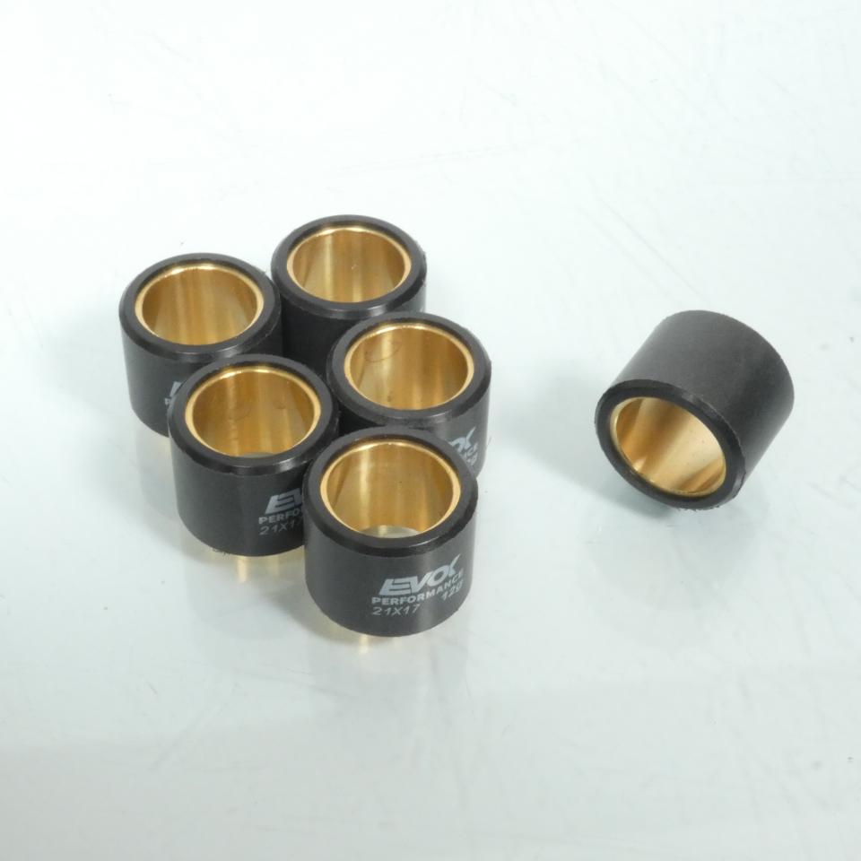 Galet rouleau de variateur EVOK pour scooter Piaggio 180 Hexagon GTX 2000 21x17 12Grs / 100480117 Neuf