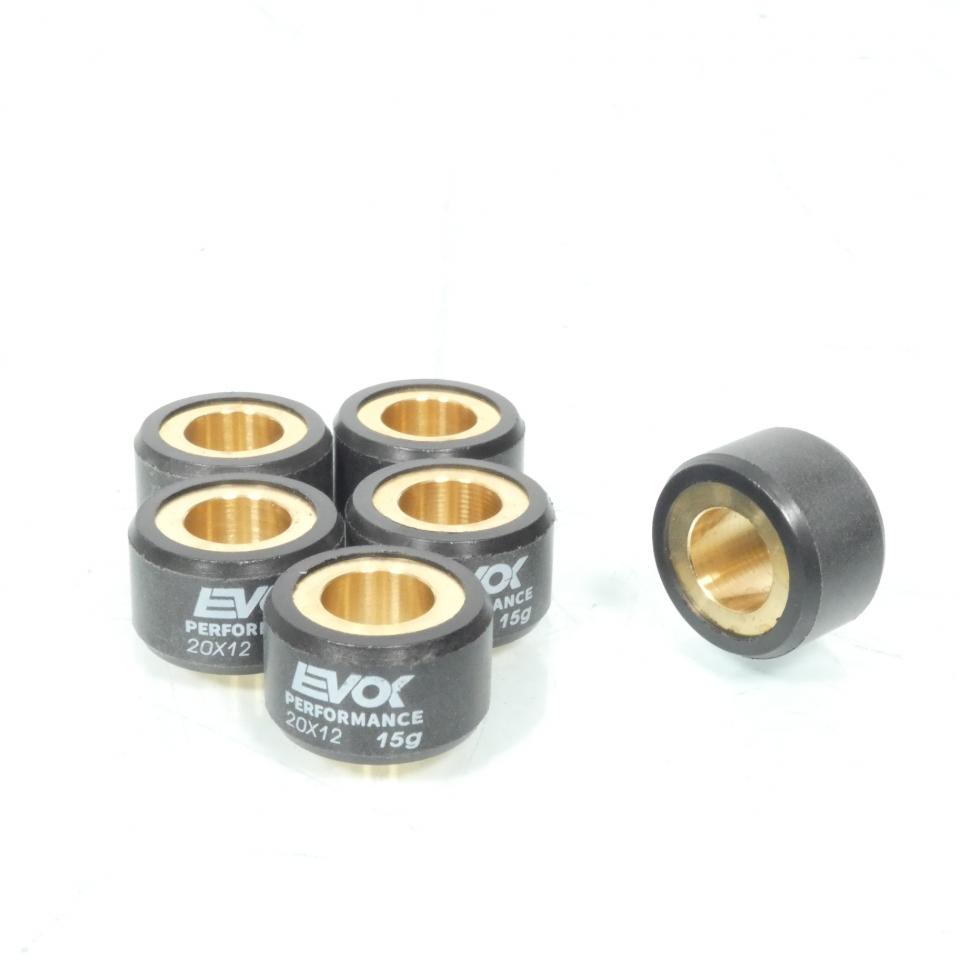 Galet rouleau de variateur EVOK pour scooter Yamaha 250 X-Max R 2005 à 2007 20x12 15Grs / 100480092 Neuf