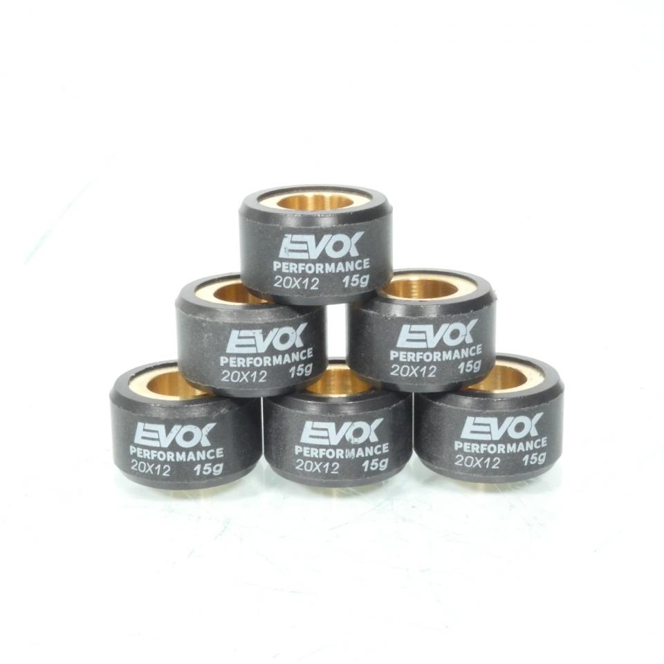 Galet rouleau de variateur EVOK pour scooter Yamaha 250 X-Max R 2005 à 2007 20x12 15Grs / 100480092 Neuf