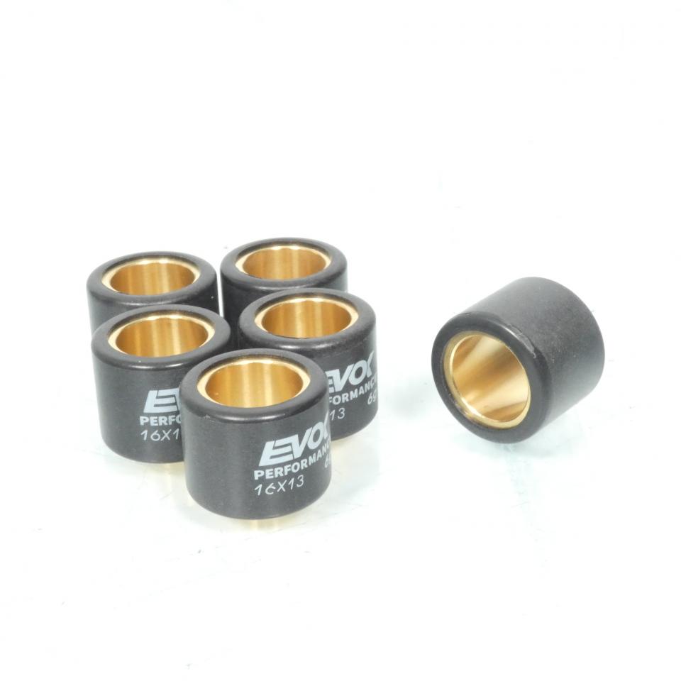 Galet rouleau de variateur EVOK pour scooter Benelli 50 Pepe 1999 à 2012 16x13 6Grs / 100480027 Neuf