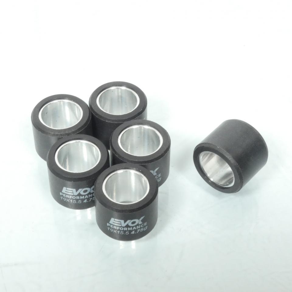 Galet rouleau de variateur EVOK pour scooter Gilera 50 Stalker 2000 à 2020 19x15.5 4.75Grs / 100480057 Neuf