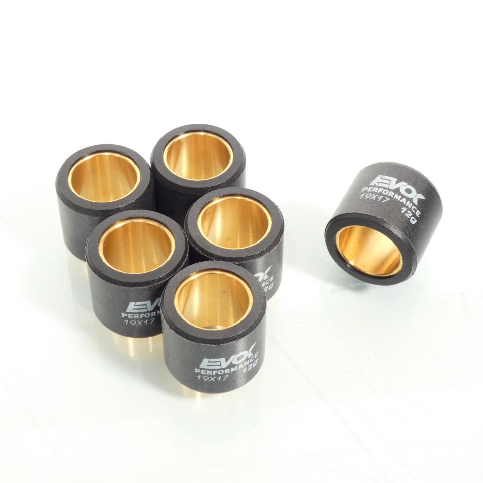 Galet rouleau de variateur EVOK pour scooter Piaggio 125 Beverly 2000 à 2017 19x17 12Grs / 100480078 Neuf