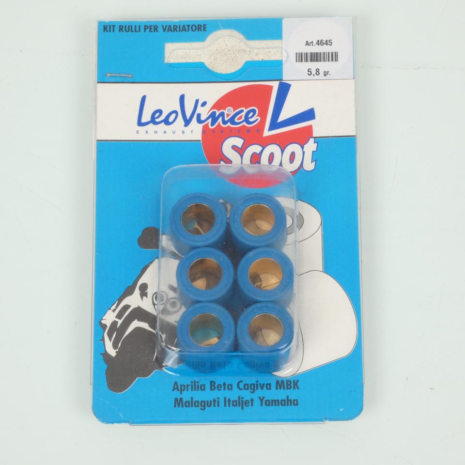 Galet rouleau de variateur Leovince 4645 15x12 5.8Grs pour scooter 50 Neuf