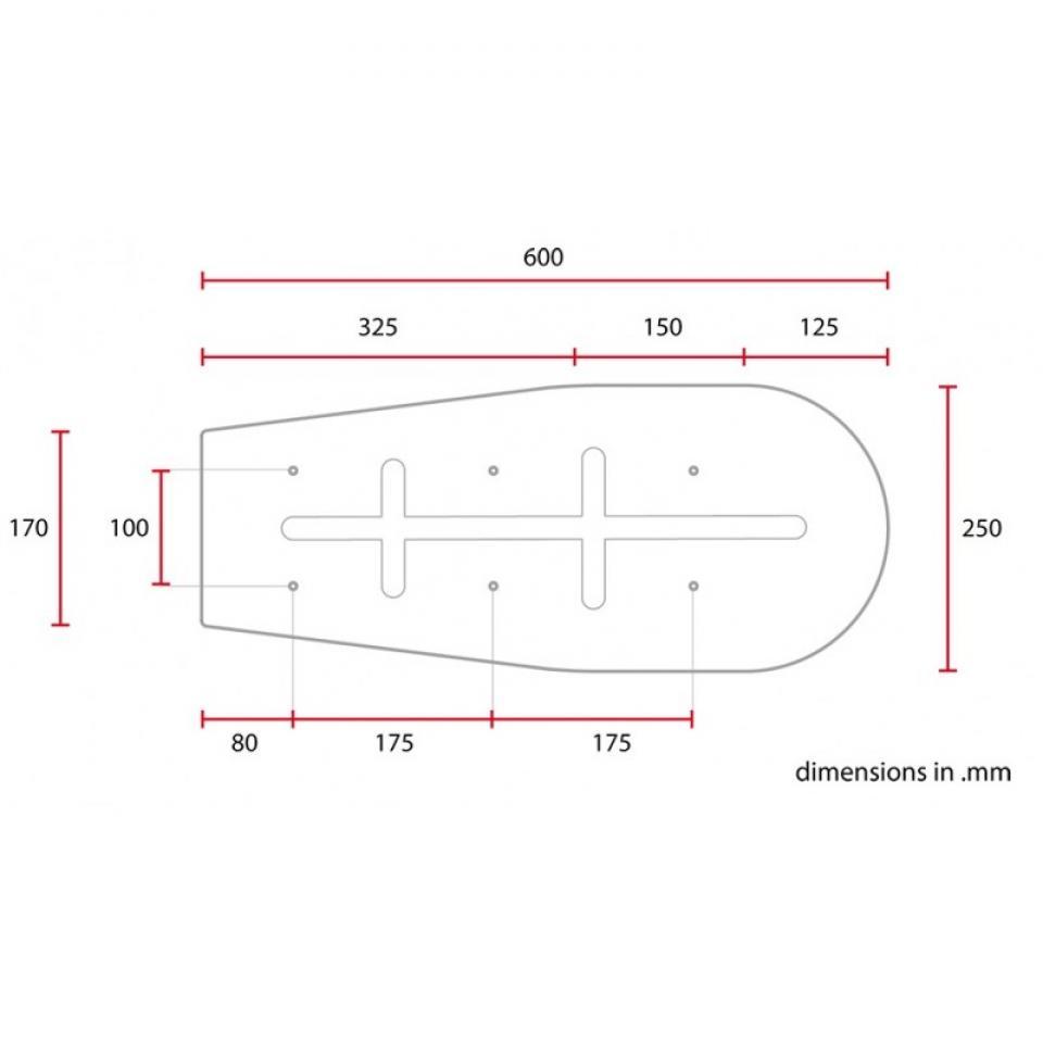 Selle biplace C. Racer pour Auto scrambler Black / SCRF1-BLL-W Neuf