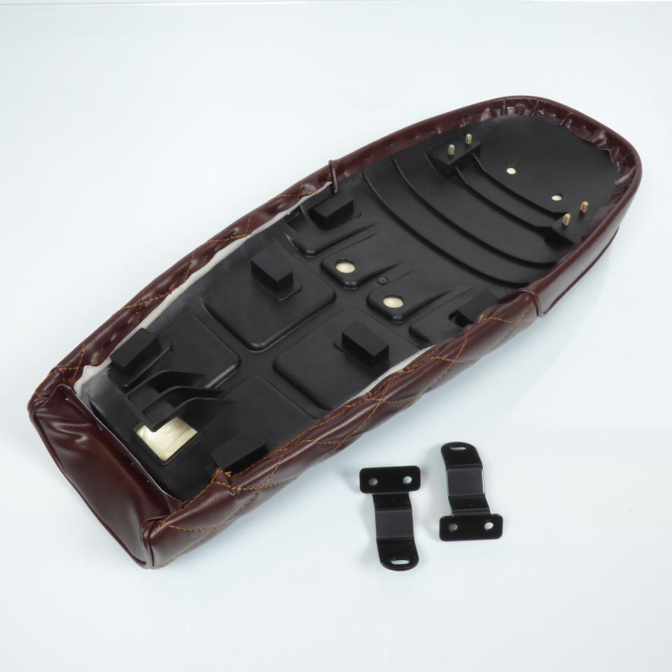 Selle biplace Mad pour Auto cafe racer padded 62cm marron Neuf